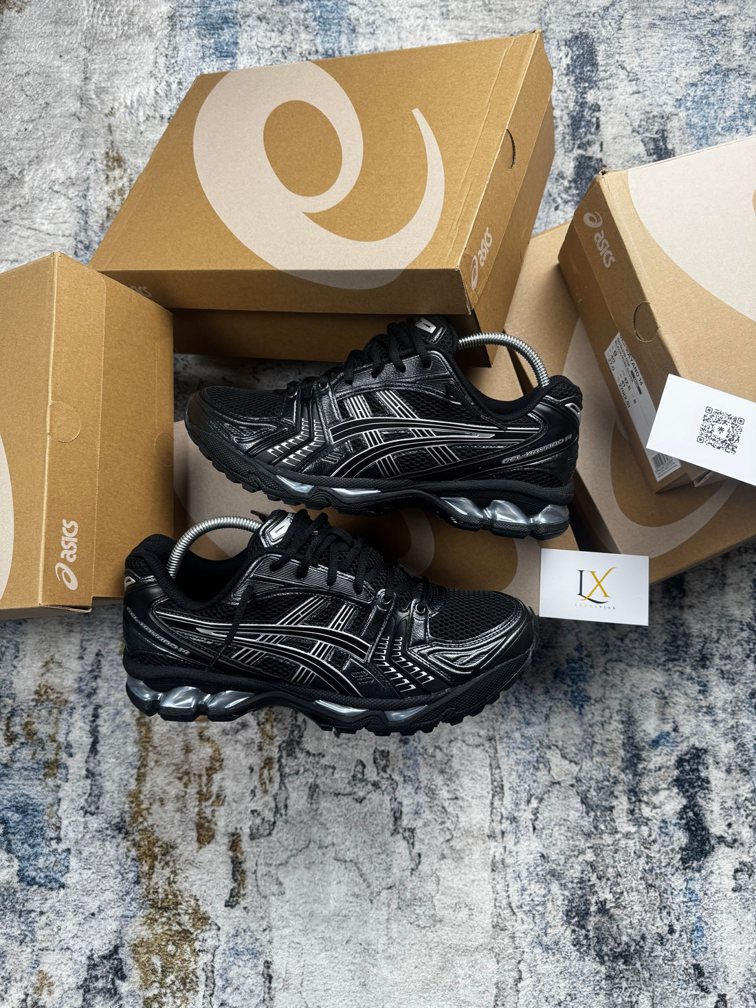 Asics Gel-Kayano 14 Pure Black Silver