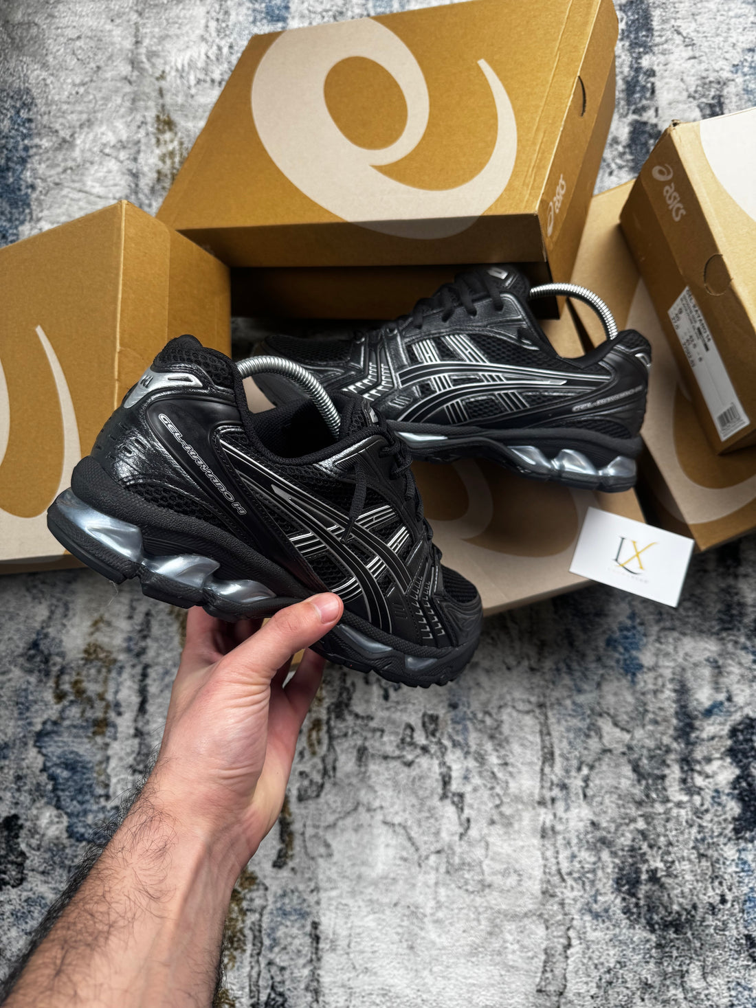 Asics Gel-Kayano 14 Pure Black Silver