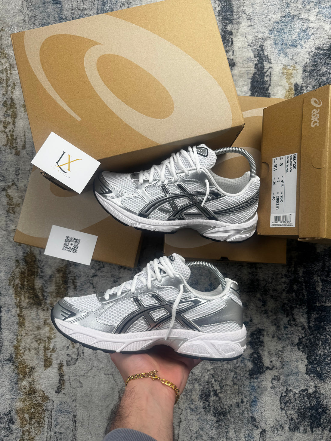 Asics Gel-1130 Pure White Silver